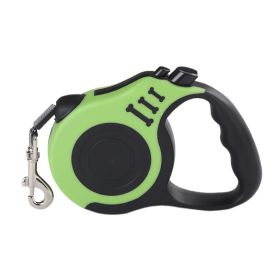 16.5FT Automatic Retractable Dog Leash Pet Collar Automatic Walking Lead Free US (Option: Green)