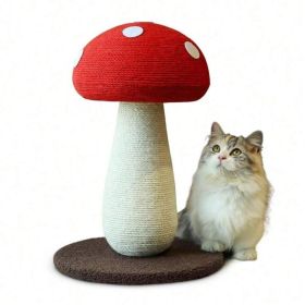 Mushroom Cat Scratching Post Unique Design, Sisal Wrapped, Ideal For Medium And Small Cats, No Assembly Required Cat Stuff Cat Tree Tower Cat Toy (Option: JDHSMGT 003)