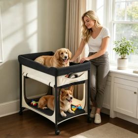 Elevated Dog Bed with Waterproof Oxford for Closet (Option: default title)